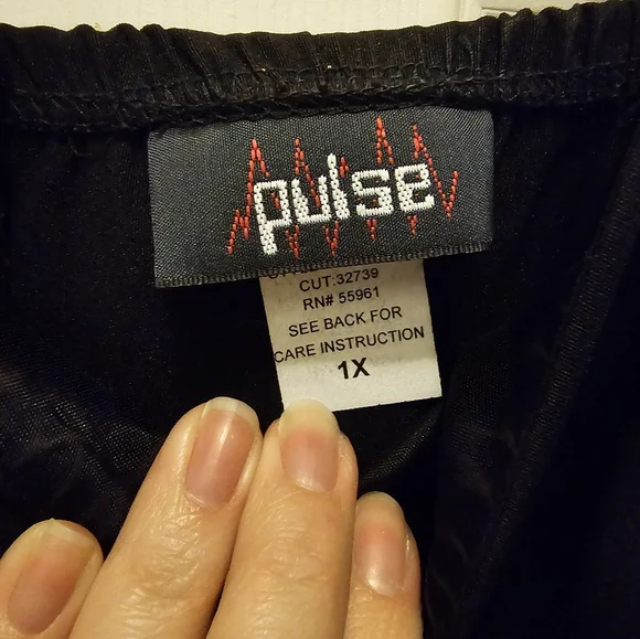 Elegant Black Dress with Light Blue Bow - 1X - Picture 5 of 6